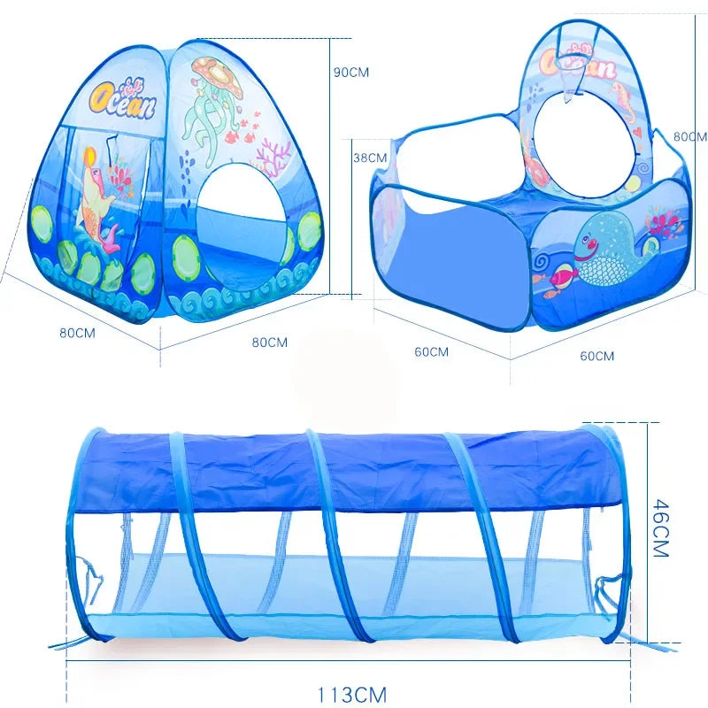 Piscine à Balles Portable pour Enfants – Tente de Jeu Pliable & Sécurisée