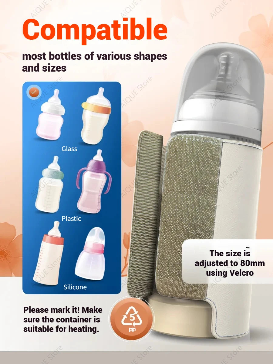 Chauffe-lait Portable pour Bébé – Température Constante & Isolation Optimale