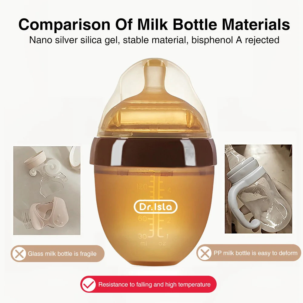 Biberon Portable en Silicone avec Poignée – Pratique et Sécurisé pour Bébé