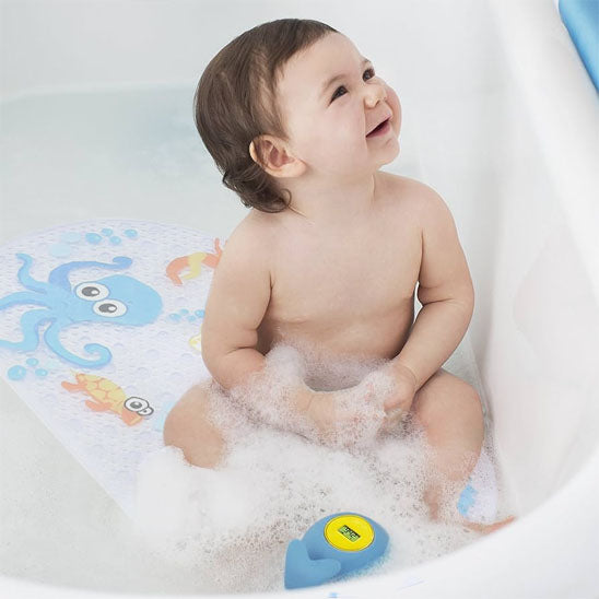 Tapis de baignoire bébé, antidérapant, sécurité bain bébé, accessoire baignoire.