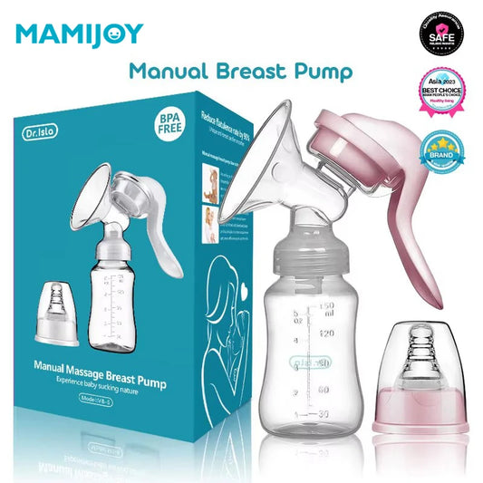 Pompe à Lait Manuelle avec Tétine d’Aspiration – Simple, Pratique et Confortable