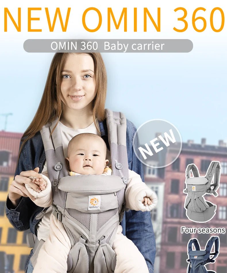 Porte-bébé Respirant & Ergonomique – Le Compagnon Idéal des Parents Actifs