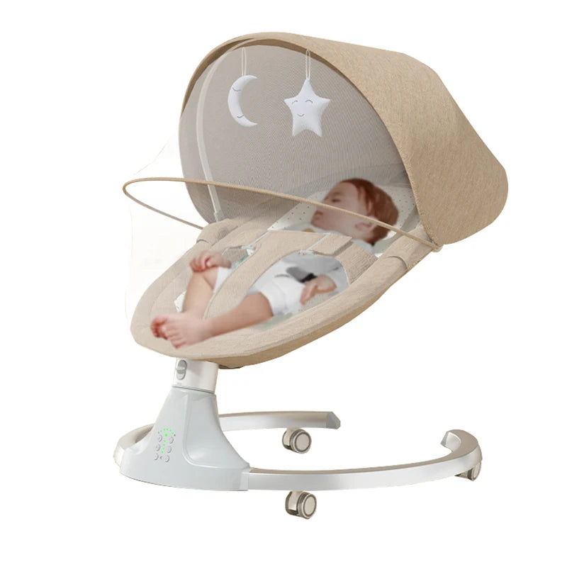 Berceau Électrique Bébé – Chaise à Bascule Confort Nouveau-Né