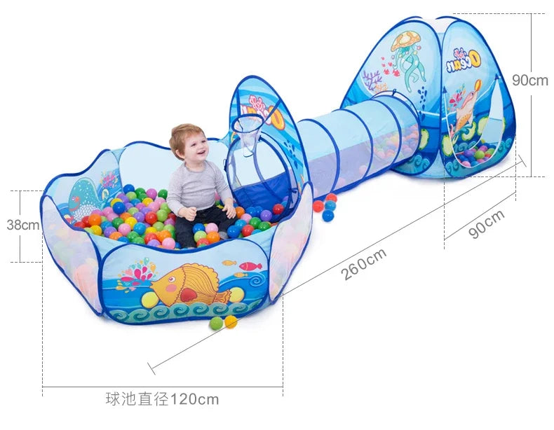 Piscine à Balles Portable pour Enfants – Tente de Jeu Pliable & Sécurisée