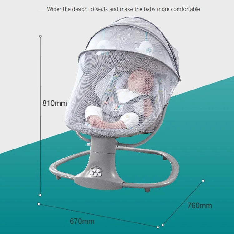 Berceau Électrique Bébé – Chaise à Bascule Confort Nouveau-Né