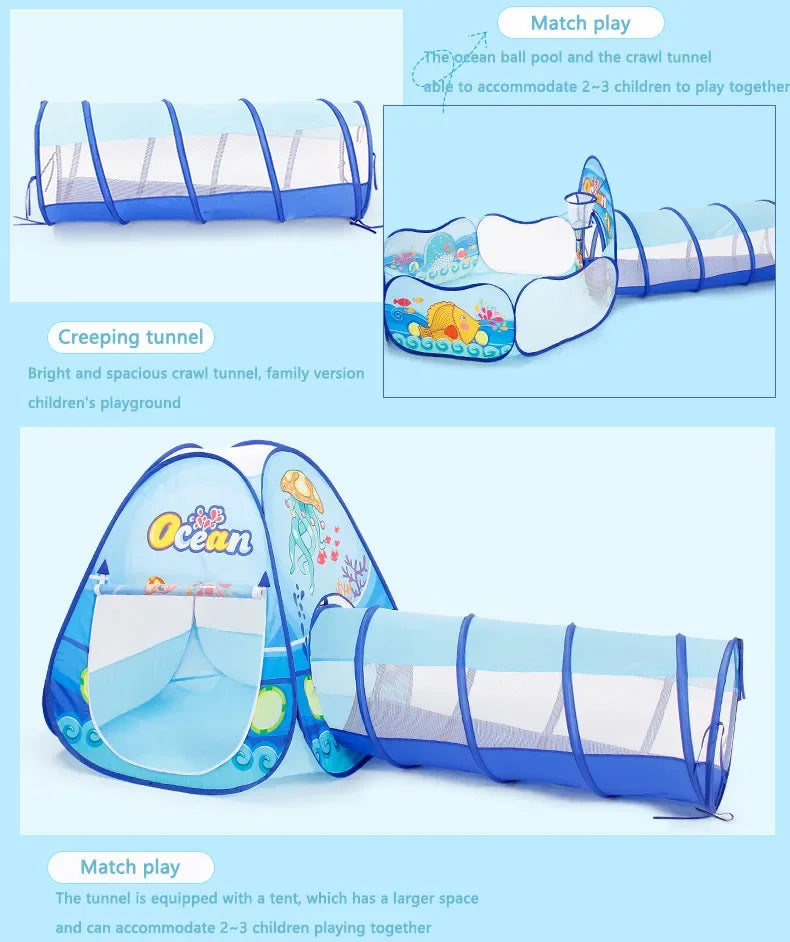 Piscine à Balles Portable pour Enfants – Tente de Jeu Pliable & Sécurisée