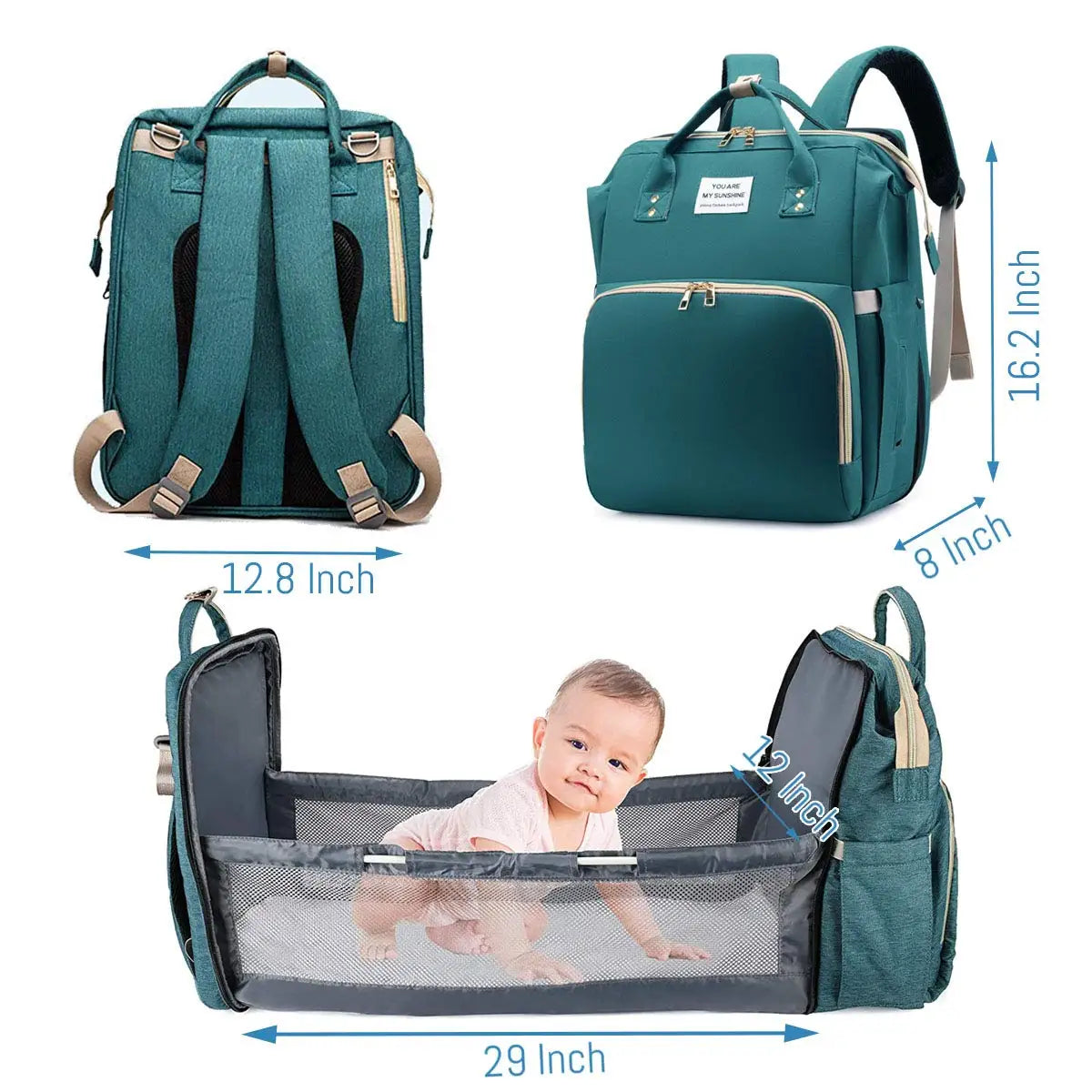 Sac à langer 3 en 1 pour bébé | Multifonctionnel