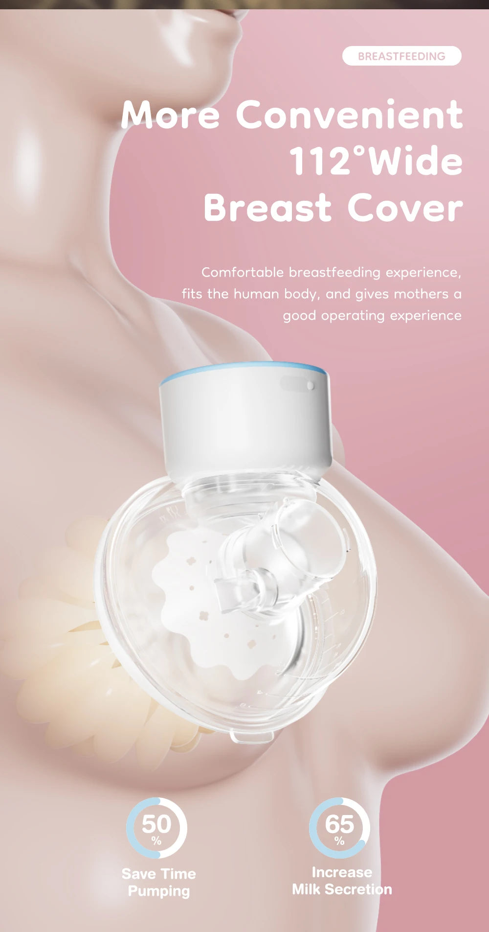Tire-lait Électrique Portable – Silencieux, Confortable et Mains Libres