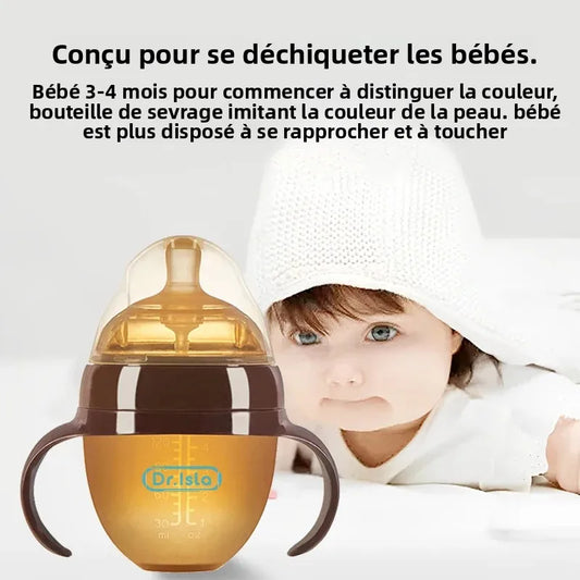 Biberon Portable en Silicone avec Poignée – Pratique et Sécurisé pour Bébé