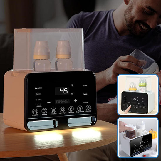 Chauffe-biberon stérilisateur multifonction rapide chauffe-biberon avec minuterie contrôle précis de la température accessoires pour nouveau-nés