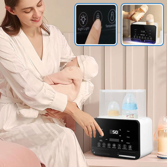 Chauffe-biberon stérilisateur multifonction rapide chauffe-biberon avec minuterie contrôle précis de la température accessoires pour nouveau-nés