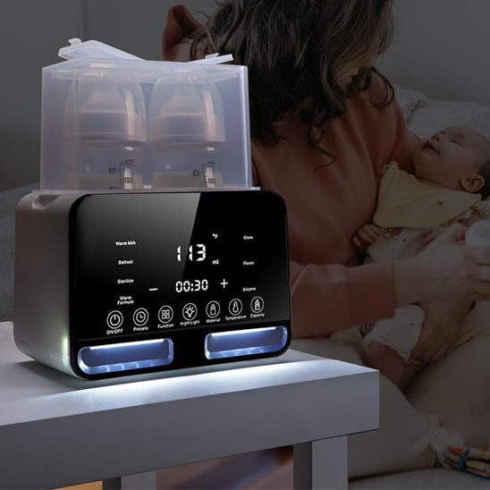 Chauffe-biberon stérilisateur multifonction rapide chauffe-biberon avec minuterie contrôle précis de la température accessoires pour nouveau-nés
