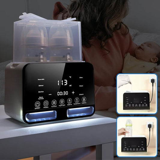 Chauffe-biberon stérilisateur multifonction rapide chauffe-biberon avec minuterie contrôle précis de la température accessoires pour nouveau-nés